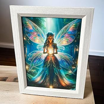 Amazon.co.jp: 神秘的な 妖精 の写真 2Lサイズ額付き 絵画